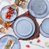 Herogo 6-Piece Stoneware Dinner Plates Set, 10.43" Ceramic Round Plate