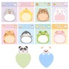 210 Cartoon Animal Sticky Notes, Cute and Cute Cartoon Animal