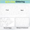 MECCANIXITY 1Pcs White Glitter Acrylic Sheets 1/8" Thickness 12"x8" Transparent