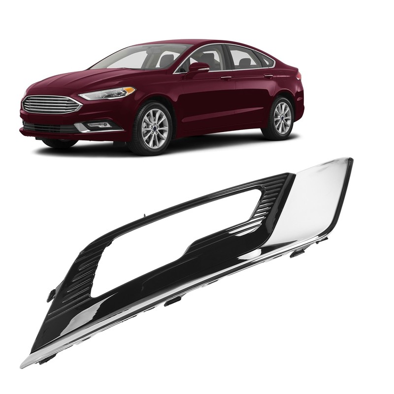 Front Fog Light Grille Cover Scratch Resistant Chrome Fog Lamp
