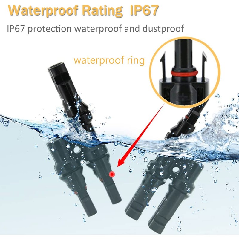 OBLLAR Solar Branch Connector Y Connector for Parallel Connection Between