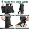 NIFUYOP Snake Gaiters Leg Guards, Snakeproof Gaiters for Hiking Men