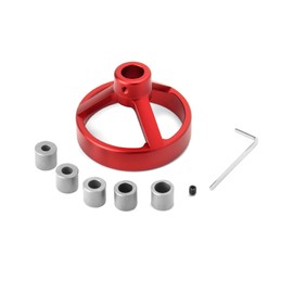 QWORK Straight Hole Drill Locator, 90 Degree Drill Guide 6/7/8/9/10mm Bit Punch Locator Jig Stainless Steel Bushing Woodworking Tools