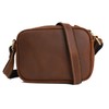 GULNAHS Men's Body Bag, Small, Genuine Leather, Crossbody Bag, Shoulder