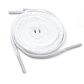 Flat Shoelaces/Trainer Laces [120cm, White]