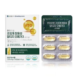 [국내배송]원데이코어 장용성 오메가3 국민건강 30캡슐 [Domestic Shipping] One-Day Core Long-Lasting Omega-3 National Health 30 Capsules