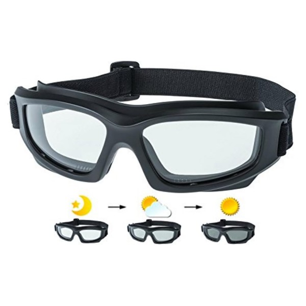 Get Lost Helmets Photochromic Motorcycle Goggles: Heavy Duty Riding Goggles