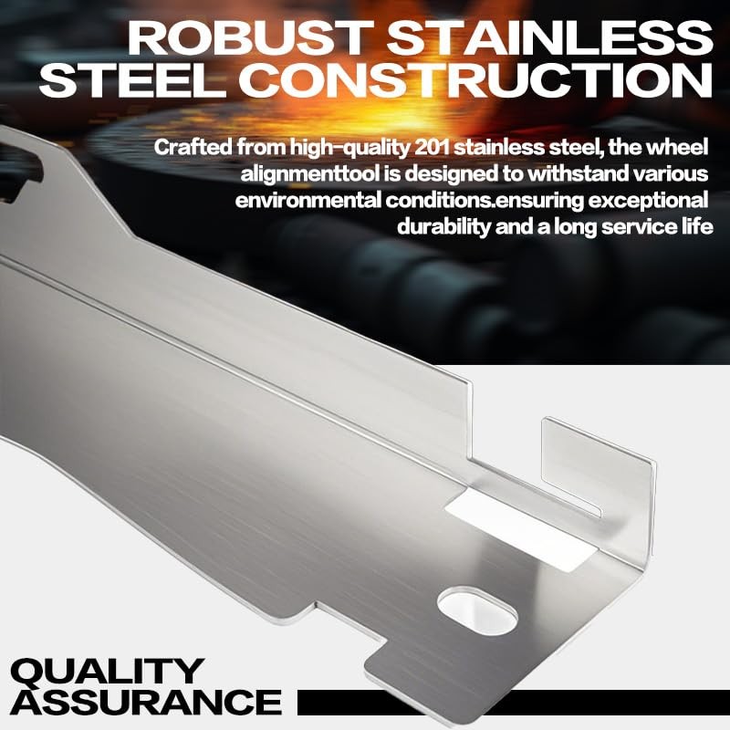 Wheel Alignment Tool with 2 Measuring Tapes, Toe Alignment Tool