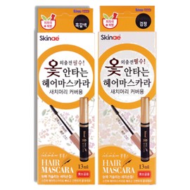 Manasul lacquer-free hair mascara for covering gray hair, dark brown / 마나술 옻안타는 헤어마스카라 새치머리 커버용, 흑갈색