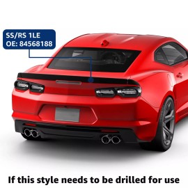 Riko-Concepts For Chevy Camaro 2016-2024 ZL1 1LE Style Rear Trunk Spoiler Wing Gloss Black