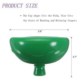 Fanwer Palm Chest Percussion Cup (Big) - Chest Physical Therapy Cup, Break up mucus, Phlegm Remover, Percussion Treatment for Expectoration Problem and Long-Term Bed Rest Basic Nursing Work