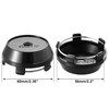 X AUTOHAUX 4 Pcs 60mm Dia Black 5 Clips Automotive