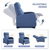 Yaheetech Home Theater Seating Fabric Recliner Chair Modern Single Living