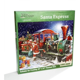 Heritage Puzzle Presents: Santa Express - 1000 Pieces - 30" x 24" Finished Size