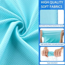 TIANKEYYDS 4 Pack Microfiber Gym Towels Set for Sports Fitness, Yoga, Workout, Exercise, Tennis, Super Soft and Quick-Drying Towels for Men Women (40inch X 12inch)