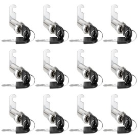 JMIATRY 12 Pack Security Cam Lock 30mm, Security Mailbox Locks with 24 Keys, Each Key is Alike, Security Cabinet Lock for Drawer, Door, Wardrobe, Letter Box and Toolbox
