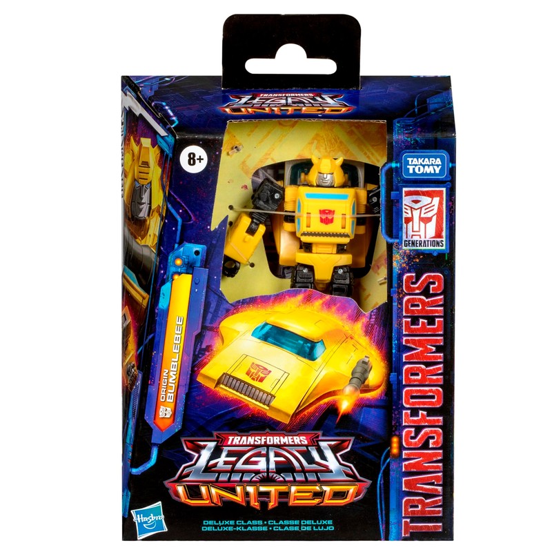 Transformers Legacy Deluxe Class Origin Bumblebee 5.5-inch Converting Action Figure,
