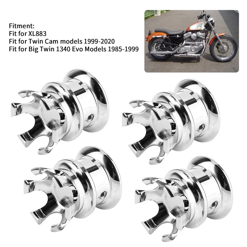 4pcs Engine Screw Cap Covers Crown Styling Fit for XL883/Big