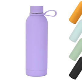 Ruiyuan Stainless Steel Water Bottles Water Bottle BPA-Free Thermos for Hot Drinks Suitable for Sports and Travel 750 ml Large Capacity Resistant to Falling and Slipping (Purple)