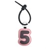 Fuerxy Lucky Numbers 0-9 Bag Charms, PU Keychain Accessories for