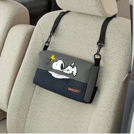 Bonform 7262-05GY Relaxed Snoopy Tissue Cover, 4.7 x 9.8 x 1.8 to 2.6 inches (12 x 25 x 4.5 to 6.5 cm), Gray