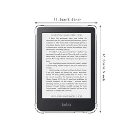 Case for Kobo Clara Colour/Clara BW/Compatible Kobo Clara 2E eReader 6 inch Clear Cover/Clara 2E Case/Clara BW Case/Clara Colour Case,Transparent