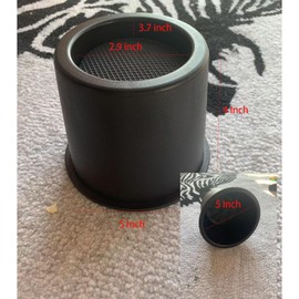 YIPUETERNITY 4 Pack Bed Risers, 4 Inch Round Furniture Feet Raiser, Heavy Duty Furniture Leg Lifts For Divan Bed, Table Desk Riser, Chair or Sofa Riser,Castors