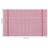 QCS Pack of 10 Monocheck Terry Tea Towel, 100% Combed