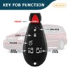 AKS KEYS Replacement for Chrysler Fobik Key That Use FCC