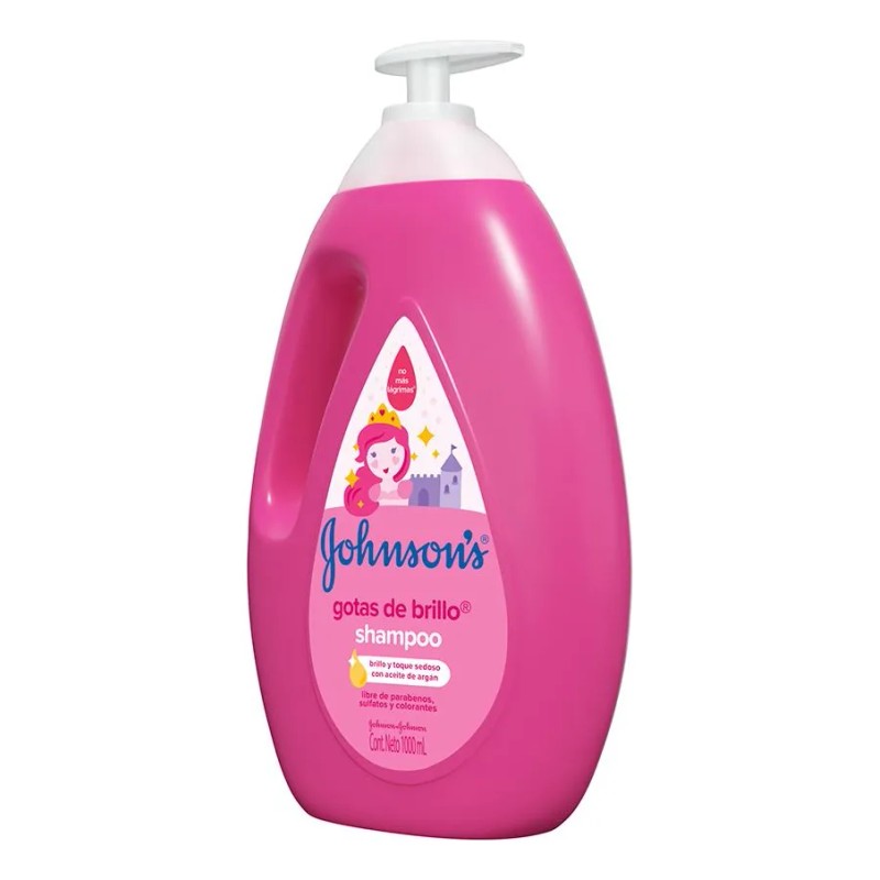 Shampoo Johnsons shampoo infantil Gotas de Brillo de aceite de