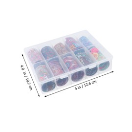 Ipetboom 30sheets Nail Stickers for Women Nail Art Wraps DIY Press Assorted Decals Easy to Apply for Parties Carnival