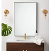 Better Bevel 20" x 30" Black Metal Framed Mirror |