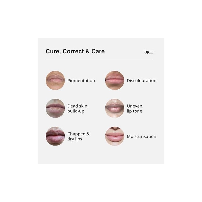 CureSkin Combo de Exfoliante Labial Aclarante + Bálsamo Labial con