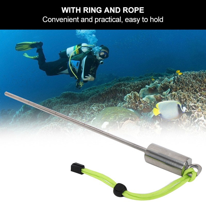 KEEPdiving Stainless Steel 30cm Diving Lobster Stick Pointer Underwater Shaker