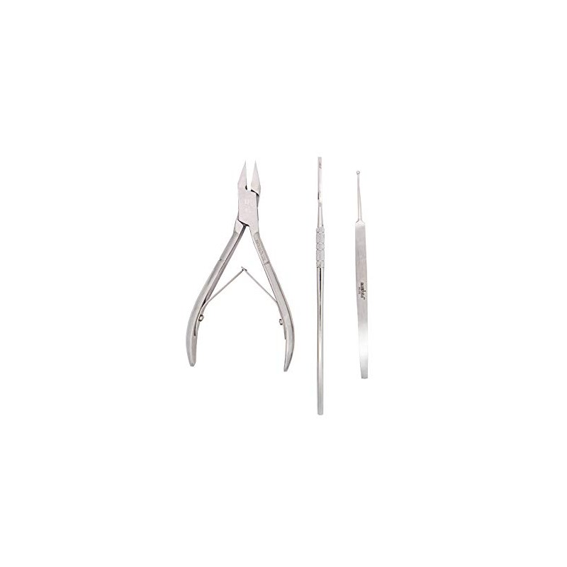 1 Alicate 1 Guiador 1 Cucharilla Podologo Pedicure Aashta