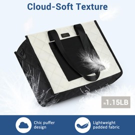 IBFUN Travel Tote Bag for Women Utility Work Tote Laptop Bag 2pcs with Zipper for Travel Daily School Teacher Nurse