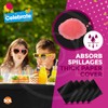 SOL 5pk Black Paper Table Cover 90 x 90cm Paper