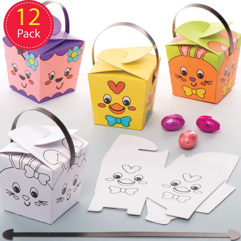 Baker Ross AW142 Easter Colour in Treat Boxes, Easter Crafts