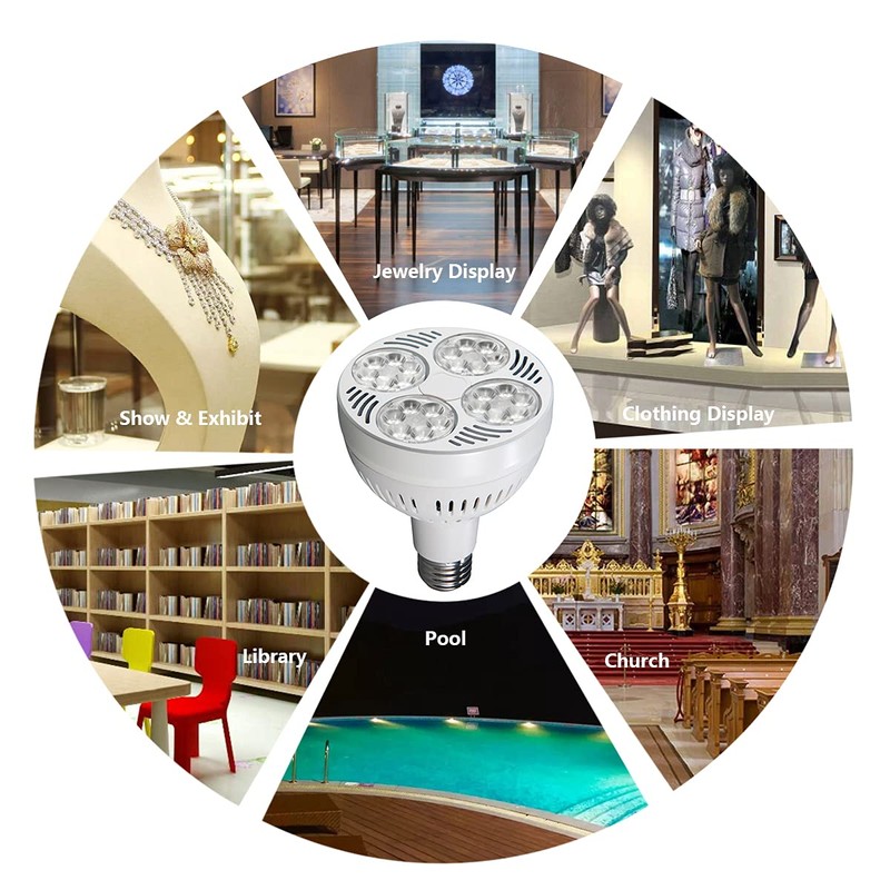 VAKESUN LED PAR30 Spotlight 35W 2900 Lumen 10000K 45° Cool
