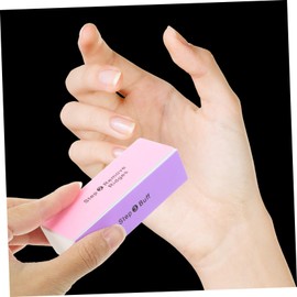 IWOWHERO 20pcs Bodhi Polishing Buffer Nail File Four-sided Sanding Block for Artwork and Nail Care Suitable for Gemstone Walnut and Projects Random Colors