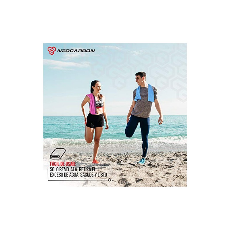 NeoCarbon Toalla Deportiva de Enfriamiento para Gimnasio, Tela Microfibra de