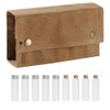9Pcs Portable Condiment Dispenser Set with Rotating Lids Storage Bag