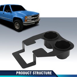 PIT66 Armrest Center Console Cup Holder Compatible with Chevy OBS Silverado 1500 C1500 1995-1999 Truck