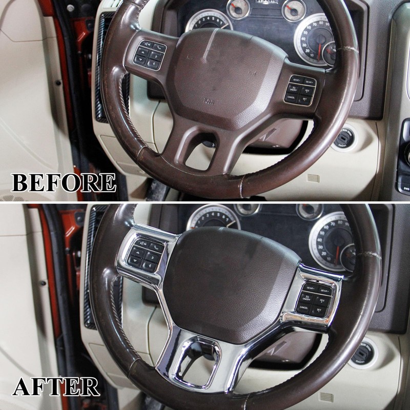 Chrome Central Control and Seat Panel and Gear Dashboard Cover