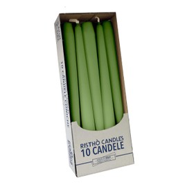 Cereria Di Giorgio - 10 Candele Coniche - Ø 2,2 cm h. 25 cm - Verde Oliva