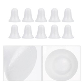 EXCEART Pack of 10 Polystyrene Shapes Bells Christmas Tree Bells Polystyrene Ball Christmas Pendant Tree Decoration for DIY Crafts Modelling Christmas Decoration