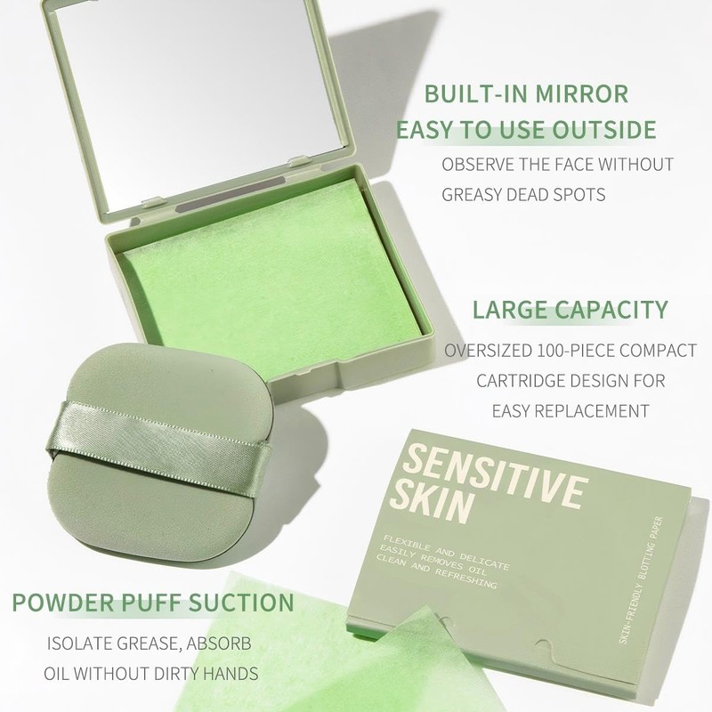 300 Sheets Oil Blotting Sheets for Face - Natural Wood