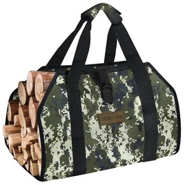 Yoblink Firewood Carrier,39 * 18in Canvas Wood Carrier for Firewood,Log Carrier for Firewood With Handles