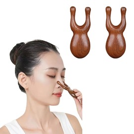 Snail Cassa Scalp Cassa Wooden Hair Comb Scalp Massage Sandwood Comb Meridian Massage Natural Wood Premium Arm Massage Face Neck Decollete (Pack of 2)