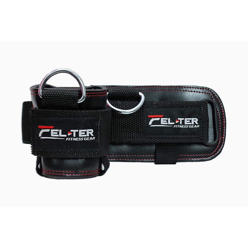 FELTER FITNESS Grilletes Para Tobillo Gym Con Talonera, Correas Tobillo